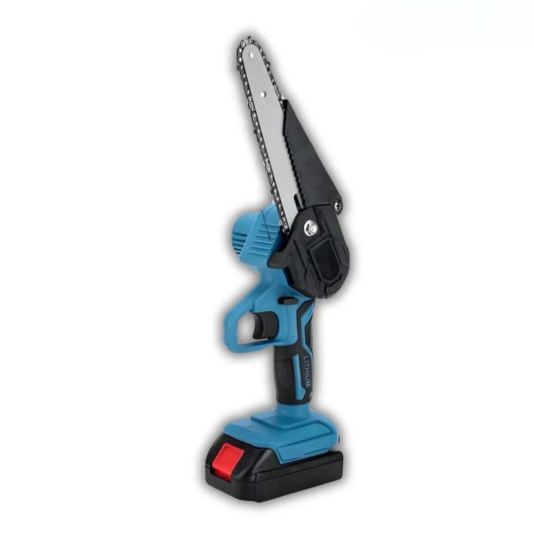 Motosierra eléctrica con doble bateria